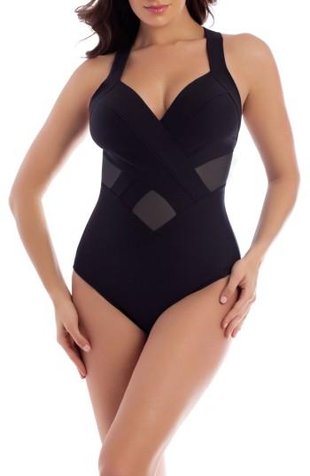 Women's Miraclesuit Meshmerize Underwire One-piece Swimsuit - Black