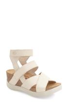 Women's Fly London 'wege' Leather Sandal -8.5us / 39eu - White