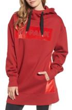 Women's Ivy Park Oversize Velvet Logo Hoodie Dress