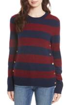 Women's Equipment Jenny Stripe Cashmere Pullover - Blue
