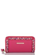 Women's Brahmin Suri Leather Zip Around Wallet - Pink