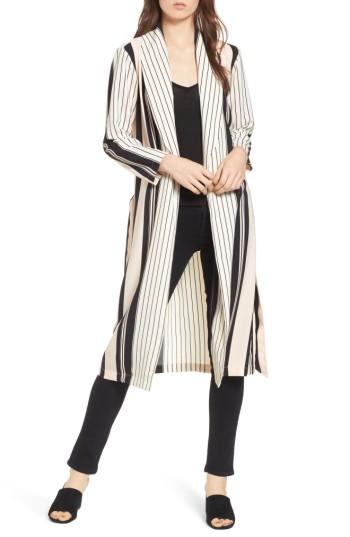 Women's Trouve Stripe Longline Jacket