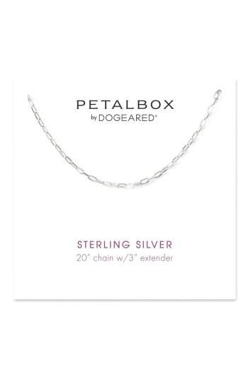 Women's Dogeared Petalbox Link Necklace (nordstrom Exclusive)