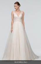 Women's Watters 'janet' Embellished Tulle & Organza A-line Gown
