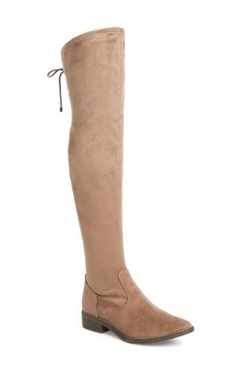 Women's Tamaris Phanie Over The Knee Stretch Boot Eu - Beige