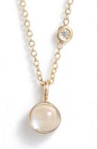 Women's Zoe Chicco Moonstone & Diamond Pendant Necklace