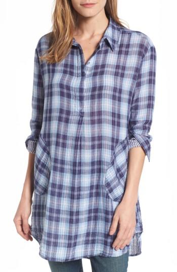 Women's Caslon Plaid Tunic - Blue