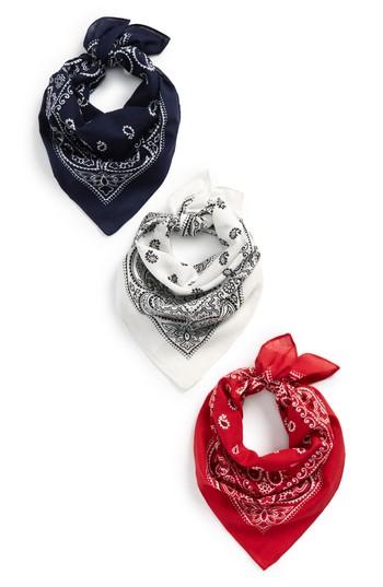 Women's Bp. 3-pack Bandanas, Size - White