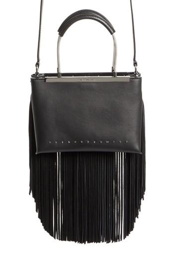 Alexander Wang Dime Small Fringe Satchel - Black