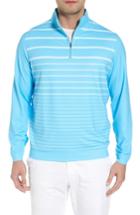 Men's Peter Millar Perth Quarter Zip Performance Pullover - Blue