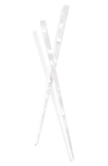 L. Erickson Hair Stick Pairs, Size - White