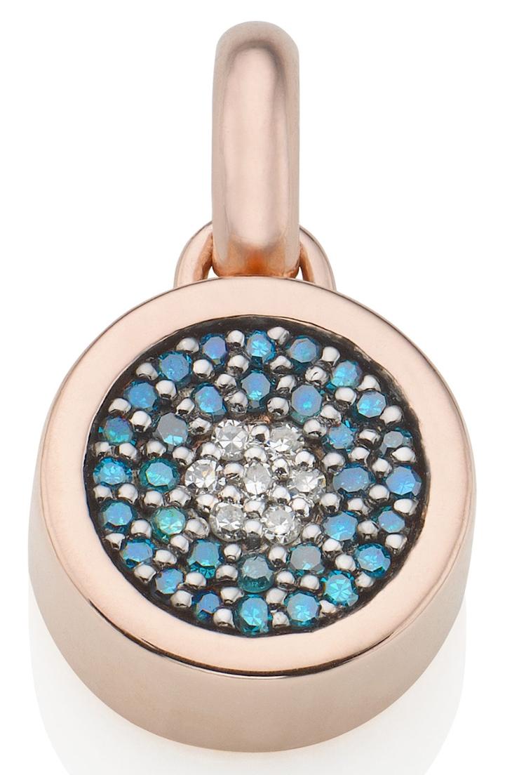 Women's Monica Vinader Evil Eye Diamond Pendant Charm