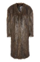 Women's Topshop Longline Faux Fur Coat