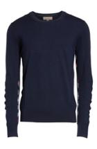 Men's Burberry Carter Merino Wool Crewneck Sweater - Blue