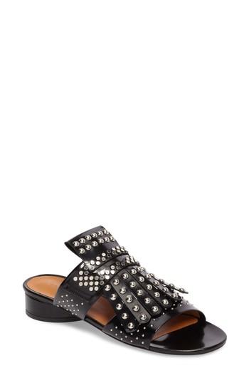 Women's Robert Clergerie Figlouc Studded Sandal .5us / 35eu - Black
