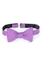 Men's Ted Baker London Picadilly Dot Silk Bow Tie, Size - Purple