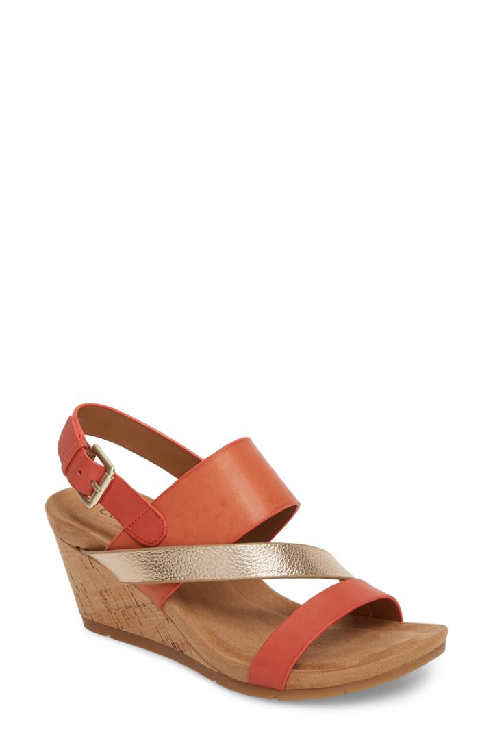 Women's Comfortiva Vail Wedge Sandal .5 M - Coral