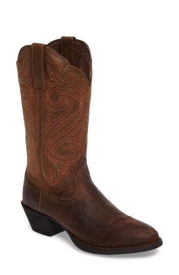 Women's Ariat Round Up R-toe Western Boot .5 M - Brown