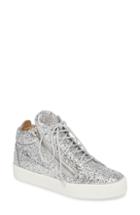Women's Giuseppe Zanotti May London High Top Sneaker .5 M - Metallic