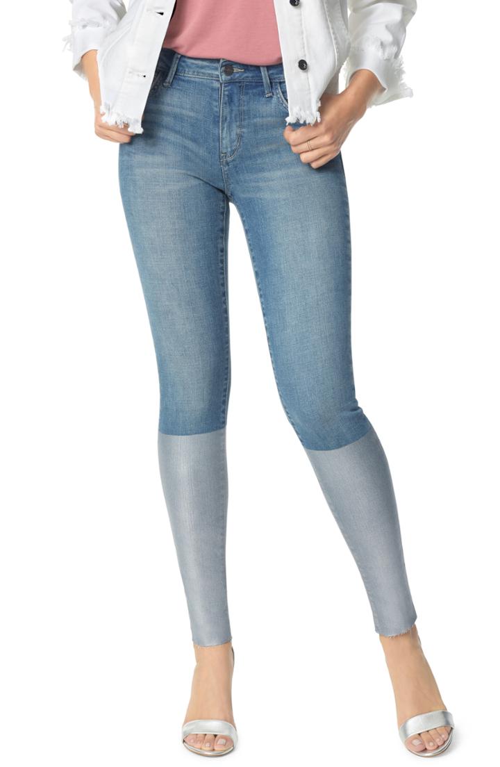 Women's Sam Edelman The Kitten Dipped Ankle Skinny Jeans - Blue