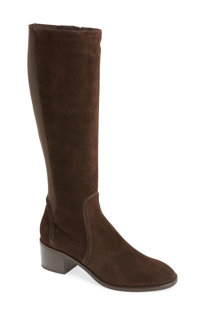 Women's Aquatalia Jordan Weatherproof Stretch Back Boot .5 M - Brown