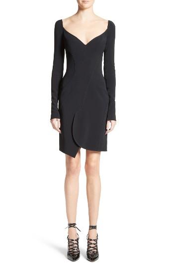 Women's Givenchy Cady Sheath Dress Us / 34 Fr - Black
