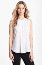Women's Vince Camuto Center Pleat Sleeveless Blouse - Ivory