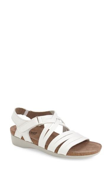 Women's Munro 'kaya' Strappy Sandal .5 Ww - White