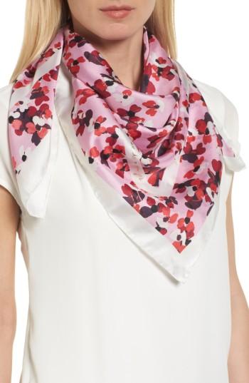 Women's Kate Spade New York Scenic Floral Square Silk Scarf