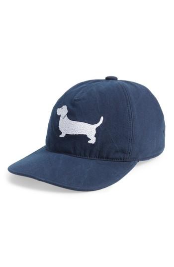 Men's Thom Browne Hector Baseball Cap - Blue