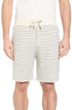 Men's Grayers Dalton Stripe Drawcord Terry Shorts - White