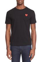 Men's Comme Des Garcons Play Cotton Jersey Crewneck T-shirt