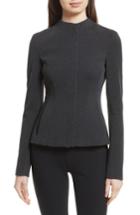 Women's Theory Sculpted Knit Twill Jacket, Size - Grey