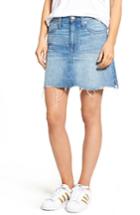Women's Madewell Mccarren Raw Hem Denim Miniskirt