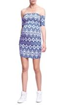 Women's The Urban Ma Print Off The Shoulder Maternity Dress
