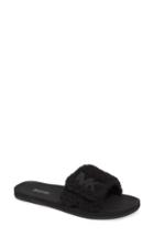 Women's Michael Michael Kors Mk Logo Slide Sandal M - Black