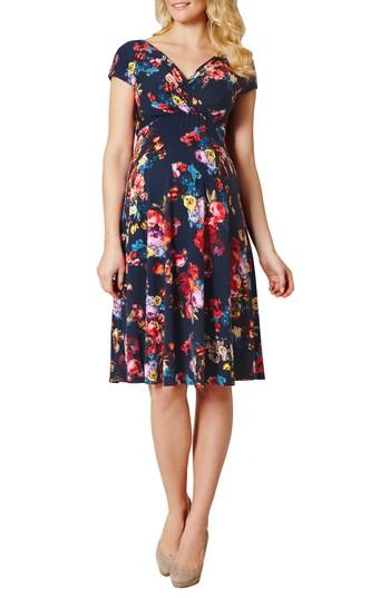 Women's Tiffany Rose Alessandra Floral Maternity/nursing Dress - Blue