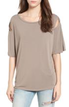 Women's Pst By Project Social T Sleeve Detail Tee - Brown