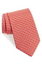 Men's Salvatore Ferragamo Bear Print Silk Tie, Size - Red