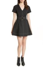 Women's Diane Von Furstenberg D-ring Fit & Flare Dress - Black