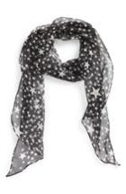Women's Stella Mccartney Star Print Silk Skinny Scarf