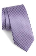Men's Nordstrom Men's Shop Wall Street Medallion Silk Tie, Size - Purple