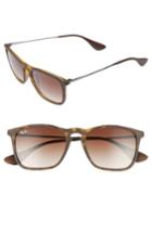 Women's Ray-ban Youngster 54mm Square Keyhole Sunglasses - Brown