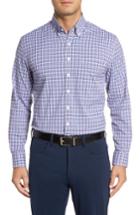 Men's Bobby Jones Matthers Easy Care Plaid Sport Shirt - Blue