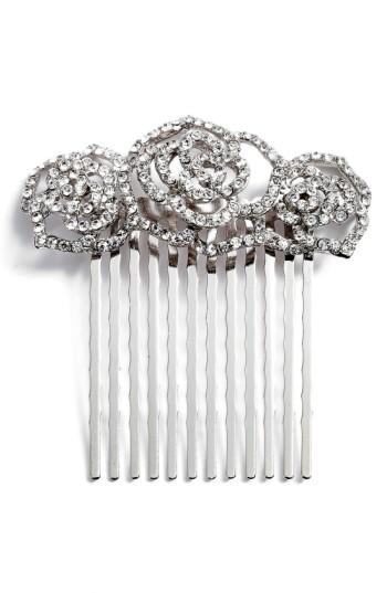 Tasha Rosie Posie Crystal Comb, Size - Metallic