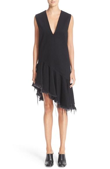Women's Marques'almeida Frayed Denim Dress