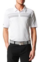 Men's Adidas Chest Stripe Golf Polo - White