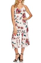 Women's 1.state Floral Print Jumpsuit, Size - Pink