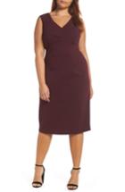 Women's Maggy London Ava Gardner Sheath Dress - Burgundy