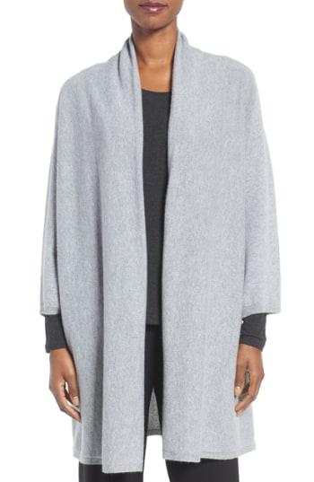 Women's Eileen Fisher Fine Gauge Cashmere Long Cardigan - Grey